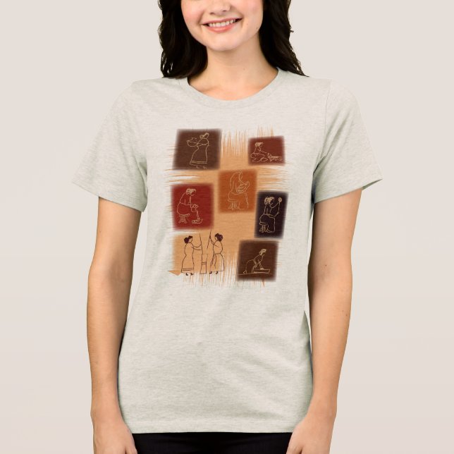 T-shirt En Tri-matière La Femme - Le Fond (Recto)