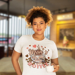 T-shirt En Tri-matière La fête de maman rose mignonne s'améliore avec le 