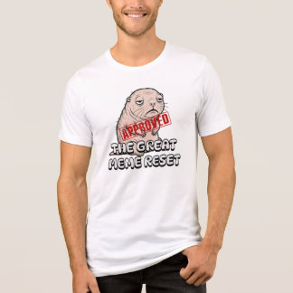 T-shirt En Tri-matière La Grande Réinitialisation du Mème Rat Taupe Nu En