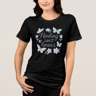 T-shirt En Tri-matière La guérison n'est pas linéaire - Pastel Mental Hea