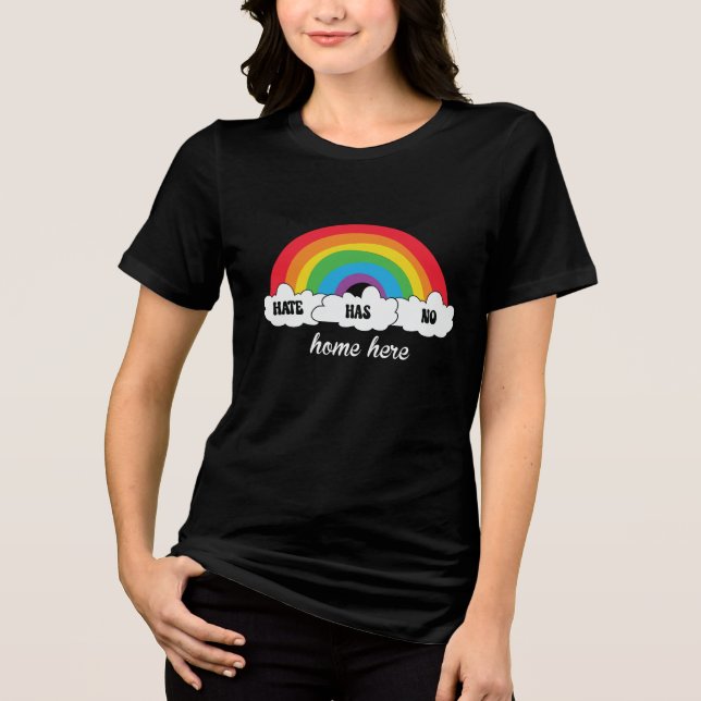 T-shirt En Tri-matière La haine LGBT n'existe pas ici (Recto)