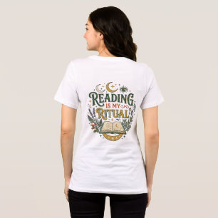T-shirt En Tri-matière La lecture est mon rituel mystique livre céleste