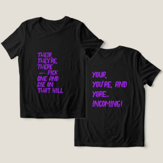 T-shirt En Tri-matière Là, Leur / Votre, Vous Tee Shirt