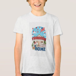 T-shirt En Tri-matière La liberté commence à la maison InspirationalPatri
