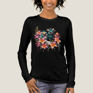 T-shirt En Tri-matière La magie des oiseaux dans une mer de ​ fleurs ​,