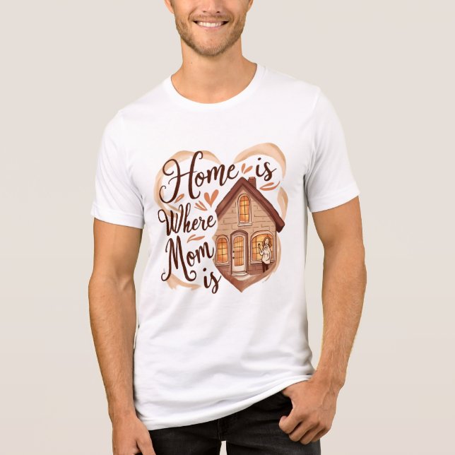 T-shirt En Tri-matière La maison où maman est (Recto)