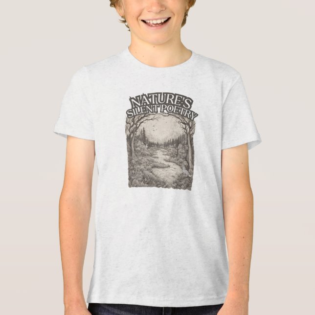 T-shirt En Tri-matière La poésie silencieuse de la nature (Recto)