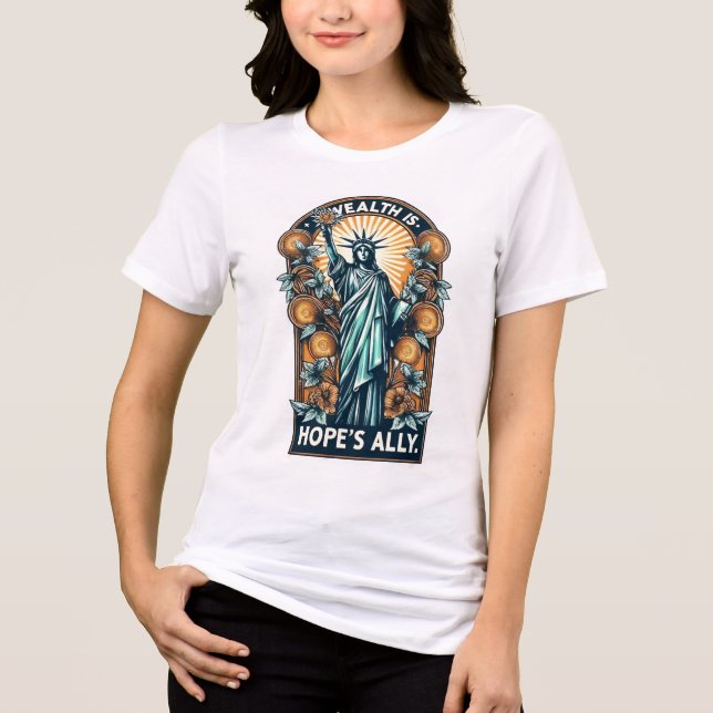 T-shirt En Tri-matière La richesse est l'allié de l'espoir (Recto)