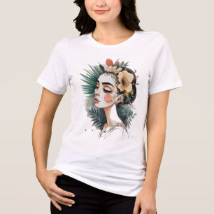 T-shirt En Tri-matière La sérénité florale : L'art de l'élégance naturell