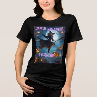 T-shirt En Tri-matière La sorcière d'Halloween