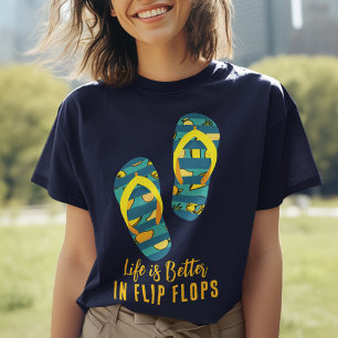 T-shirt En Tri-matière La vie est meilleure Vibes d'été sur mesure