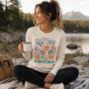 T-shirt En Tri-matière La vie est un équilibre floral