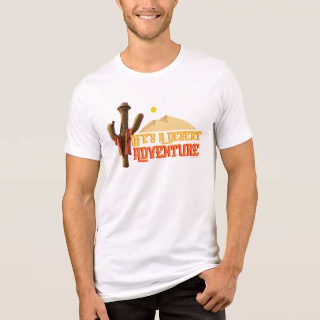 T-shirt En Tri-matière La vie est une aventure désertique (Recto)