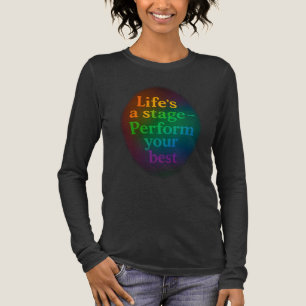 T-shirt En Tri-matière La vie est une étape - Effectuez votre meilleur