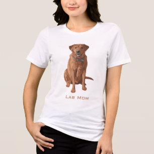 T-shirt En Tri-matière Laboratoire Maman Fox Red Yellow Labrador Retrieve