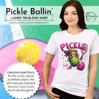 T-shirt En Tri-matière Ladies' Pickle Ballin' Tri-Blend Shirt