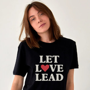 T-shirt En Tri-matière Laisser l'amour mener Coeur positif inspiré