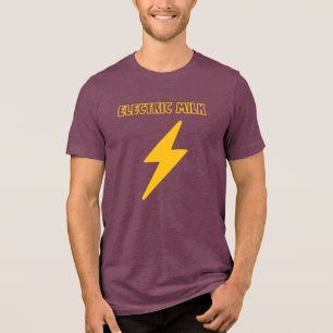 T-shirt En Tri-matière lait électrique (marron et or)