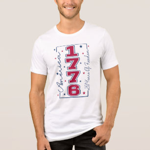 T-shirt En Tri-matière L'Amérique 1776 250 Ans de Liberté Graphique Étoil