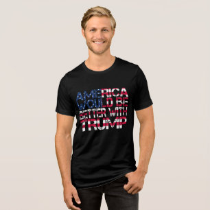 T-shirt En Tri-matière L'Amérique serait meilleure avec Trump Election 20
