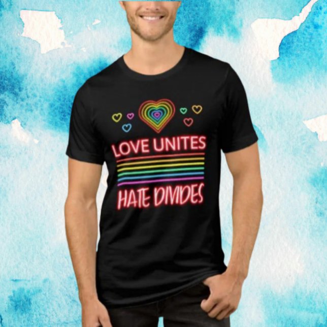 T-shirt En Tri-matière L'amour unit la haine divise (Créateur téléchargé)