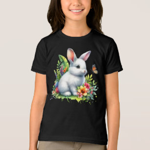 T-shirt En Tri-matière Lapin de ferme bébé animal sublimation clipart-881