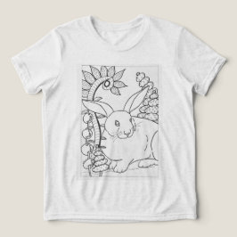 T-shirt En Tri-matière lapin lapin géant à couleur