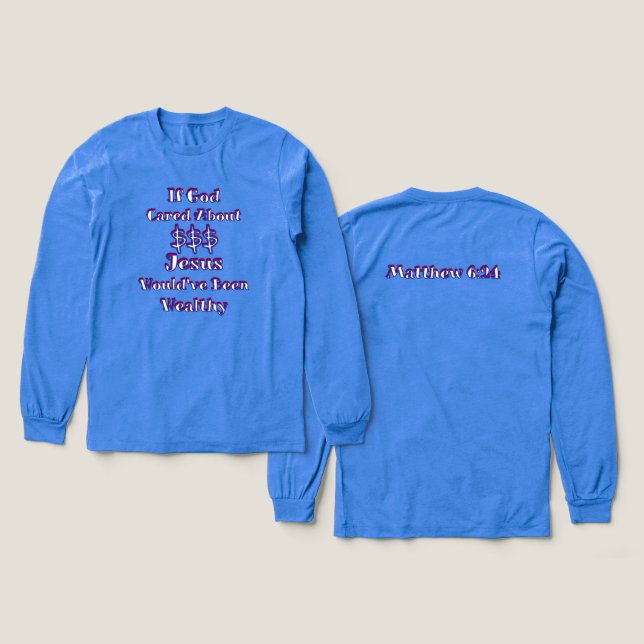 T-shirt En Tri-matière L'argent n'est pas tout (Motif recto et verso)