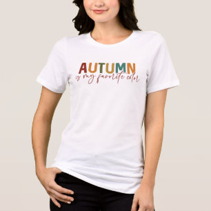 T-shirt En Tri-matière L'automne est ma couleur préférée