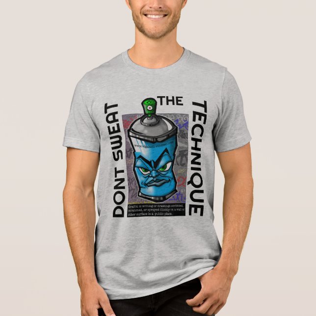 T-shirt En Tri-matière le bleu can DJ shirt 2 (Recto)