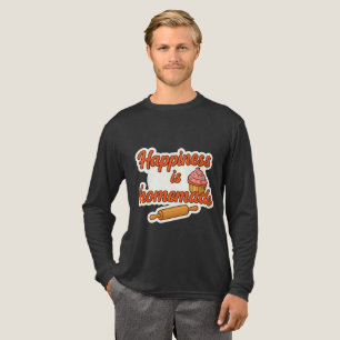 T-shirt En Tri-matière Le bonheur est un Autocollant fait maison