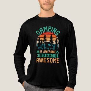 T-shirt En Tri-matière Le camping est génial, la bière le rend encore mei