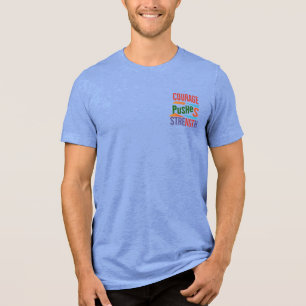 T-shirt En Tri-matière "Le Courage Pousse La Force"