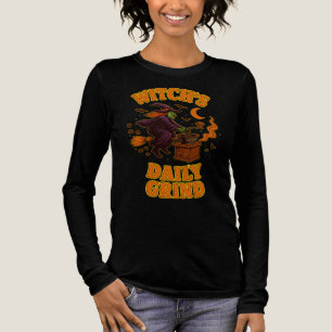 T-shirt En Tri-matière Le Daily Grind Barista Humour Halloween Café