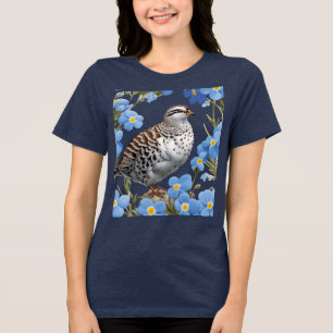T-shirt En Tri-matière Le Lagopède des saules et les Myosotis d'Alaska