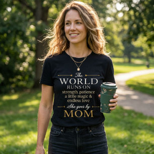 T-shirt En Tri-matière Le Monde Tourne Grâce à L'Amour Elle S'Appelle Mam