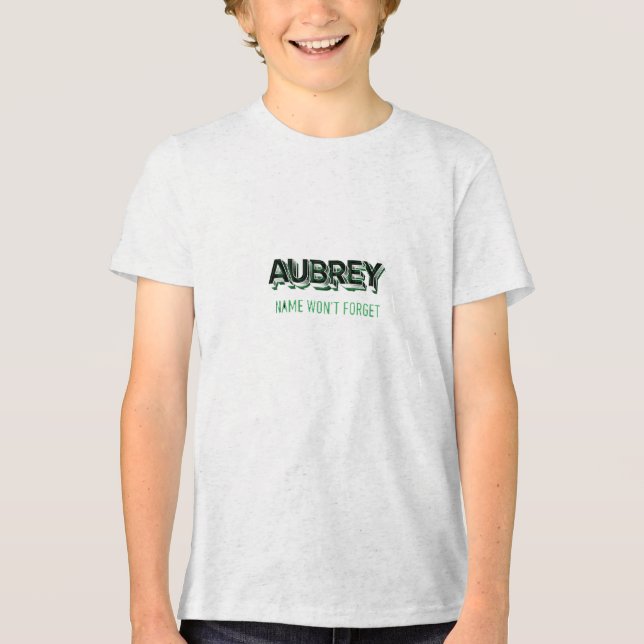 T-shirt En Tri-matière Le nom d'Aubrey n'oubliera pas (Recto)