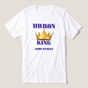 T-SHIRT EN TRI-MATIÈRE LE ROYAL BLEU BLANC URBAIN GRAPHIC HOMME