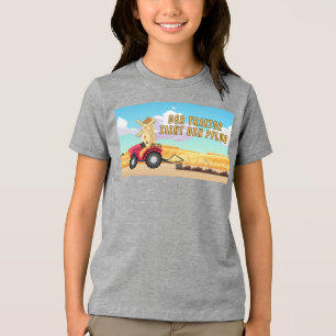 T-shirt En Tri-matière Le tracteur tire la charrue