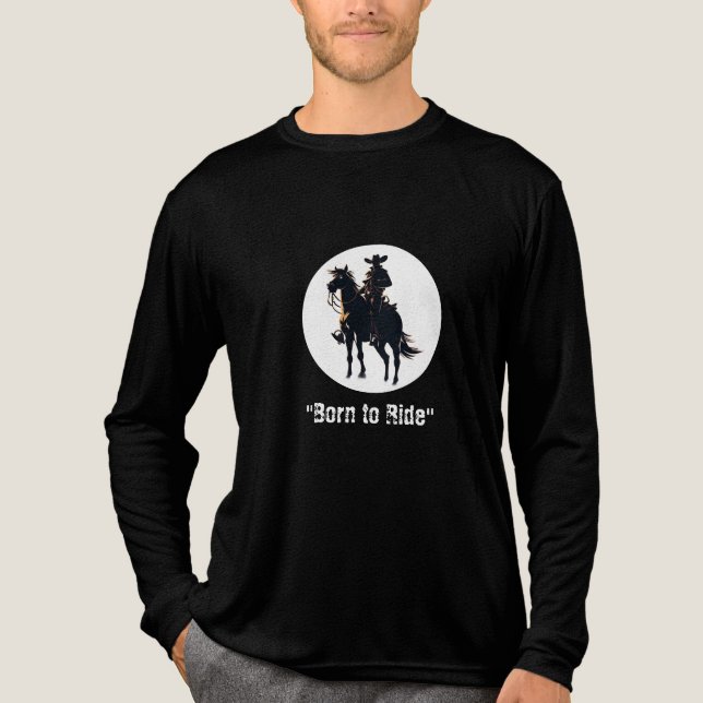 T-shirt En Tri-matière "Legends Are Born in the Saddle" (Recto)