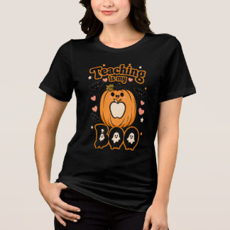 T-shirt En Tri-matière L'enseignement est mon Boo Halloween Professeur Mi