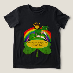 T-shirt En Tri-matière Leprechaun arc-en-ciel St. Patrick