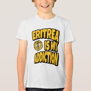 T-shirt En Tri-matière L'Erythrée est ma dépendance Love L'Erythrée Drape