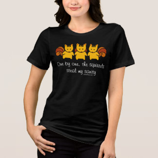 T-shirt En Tri-matière Les écureuils volent ma santé mentale