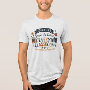 T-shirt En Tri-matière Les éducateurs façonnent l'avenir