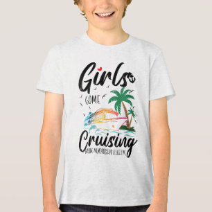 T-shirt En Tri-matière Les Filles Filles Partent En Croisière Pour Faire