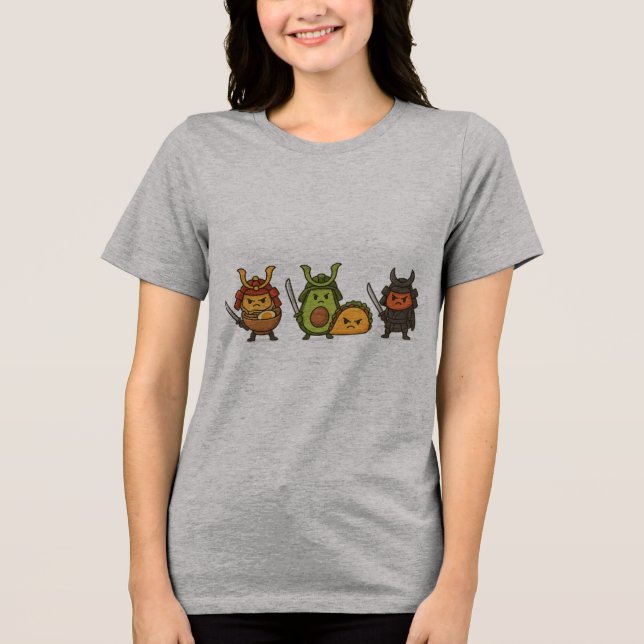 T-shirt En Tri-matière Les guerriers alimentaires de Samurai (Recto)