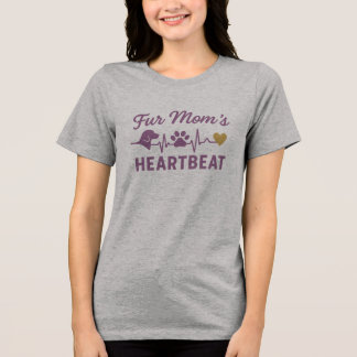 T-shirt En Tri-matière Les mamans de chien - le battement de coeur de la 