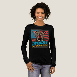 T-shirt En Tri-matière Les Pitbulls Sont Le Meilleur Animal De Compagnie