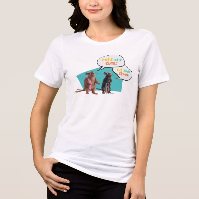 T-shirt En Tri-matière Les Rats Sont Mignons Mais Plutôt Stinky (Recto)